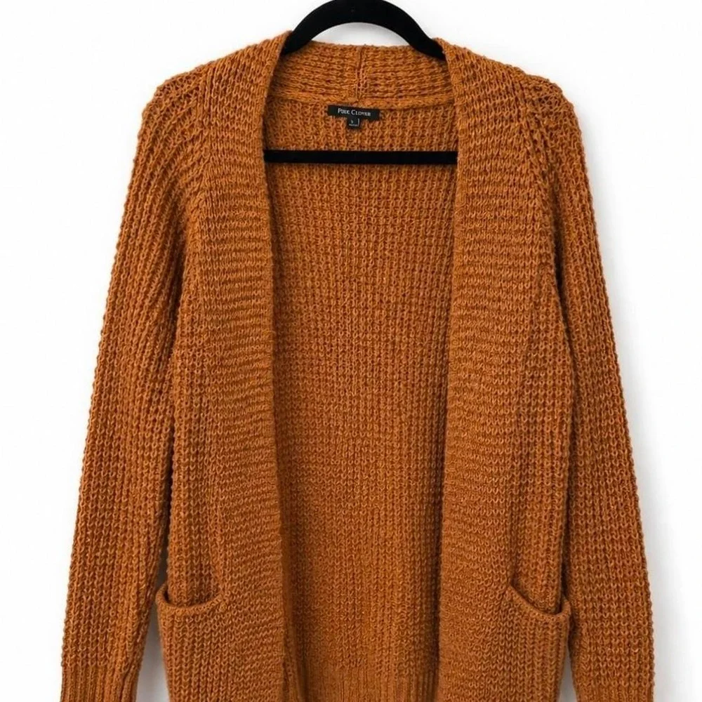 Boutique Burnt Orange Cardigan